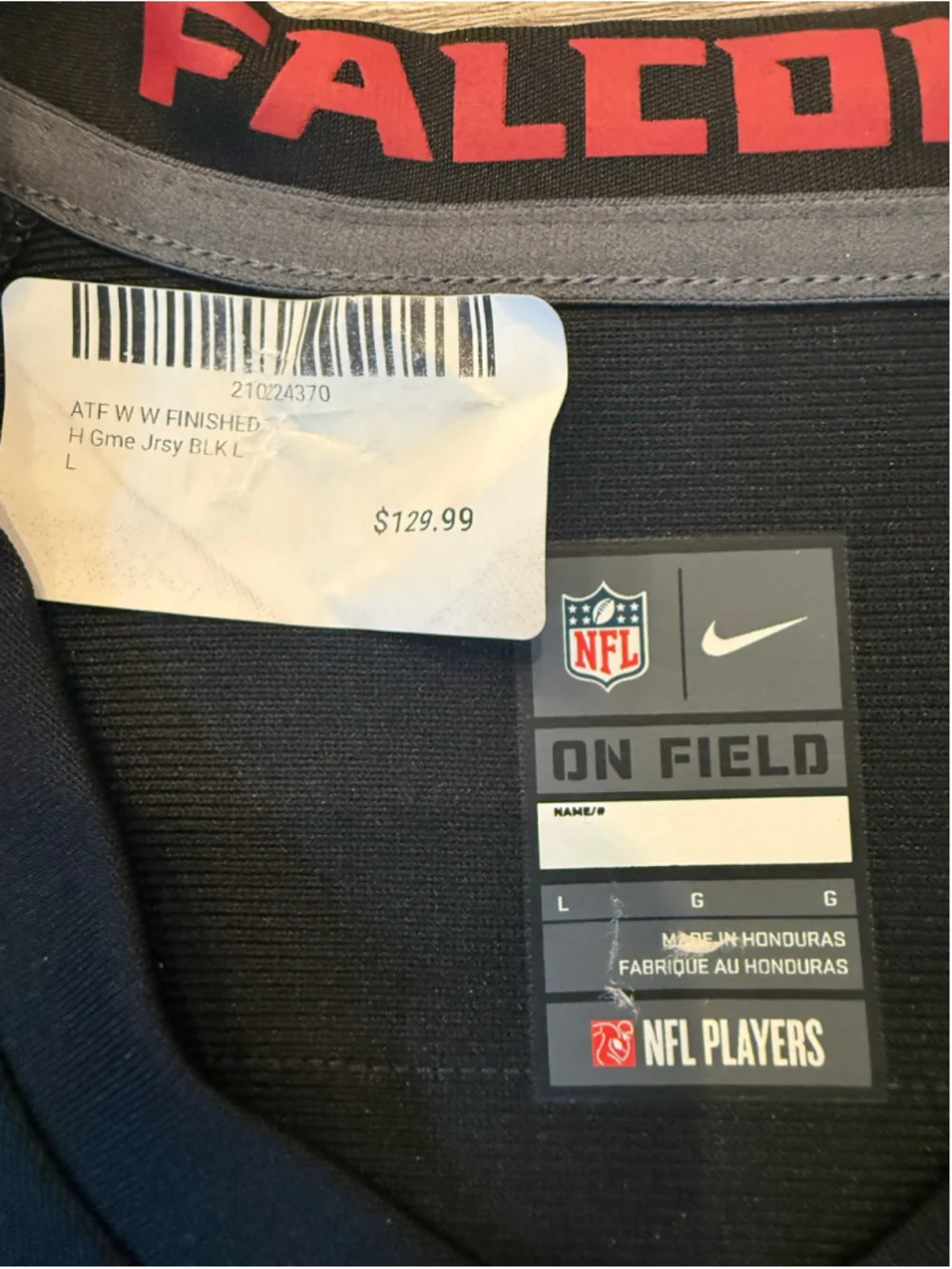 Women's Nike Atlanta Falcons Walker 11 Jersey Black Red Size L